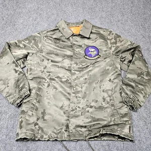 Minnesota Vikings Nike On Field Jacket Large Camo NFL Salute to Service Military - Picture 1 of 8