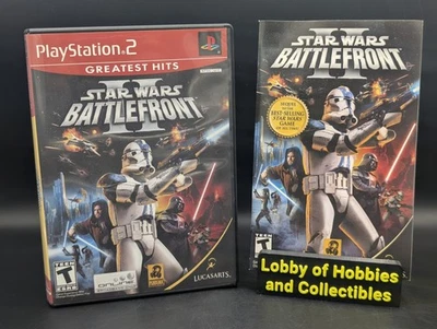Star Wars Battlefront II ( PlayStation 2 PS2 ) CIB W/Reg Card-Mint Disc-Pristine - Image 1 of 4