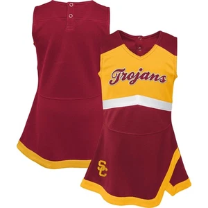 Girls Youth Cardinal/Gold USC Trojans Cheer Captain Jumper Dress - Picture 1 of 3