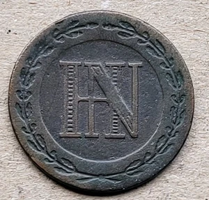 Westfalen Napoleon 2 Centimes 1809 C Kupfer Original #HPK322 - Picture 1 of 2