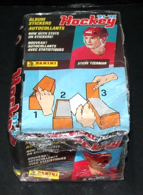 Álbum de hockey Panini 1991-92 pegatinas caja sellada de fábrica de 100 paquetes #U120 Foto 1 de 2