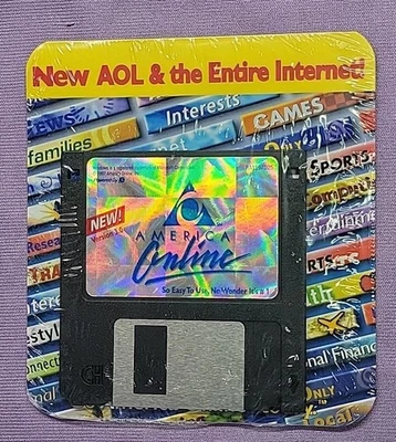 AOL America Online For Windows Version 3.0 Sealed 3.5” Floppy Disk - Image 1 of 4