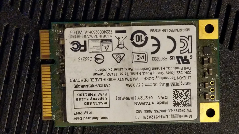 512GB MSATA SSD - Image 1 of 1