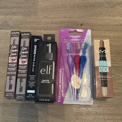 Lot 6 NWT Make Up And Eyebrow Shavers Elf Nyc It - Image 1 of 4