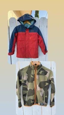 Burton Snow/ski Jacket and Fleece Jacket Youth 7/8 - Image 1 of 4