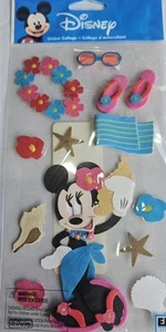 Jolee’s Boutique TROPICAL MINNIE Mouse Disney Sticker Collage Scrapbooking - Picture 1 of 3