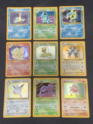 Vintage Pokemon Cards Holo Rare Collection WOTC Era Only MP/HP - Image 1 of 4