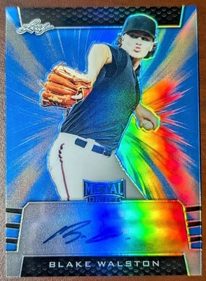Blake Walston 2019 Leaf Metal Draft BLUE Refractor AUTO /30 #BA-BW1 Dbacks - Image 1 of 2