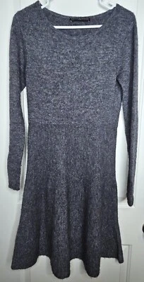 Peruvian Connection Sweater Dress Alpaca Small Blue Gray - Image 1 of 4