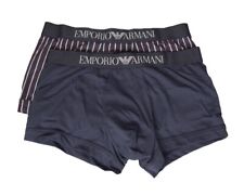 EMPORIO ARMANI men's boxer trunks 2-piece pack visible elastic stretch cotton ar
