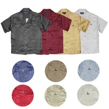 Child Toddlers Shirt Button Up Collared Casual Guayabera Kids Scorpion T-Shirt