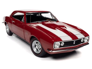 AUTOWORLD 1967 CHEVROLET CAMARO Z/28 NICKEY RED MCACN 1:18 SCALE AMM1228 - Picture 1 of 6