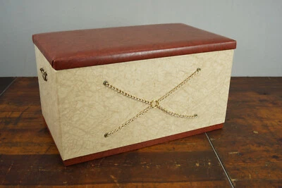 Taburete de lavadero vintage retro banco mediados de siglo puf otomano años 60 Foto 1 de 4