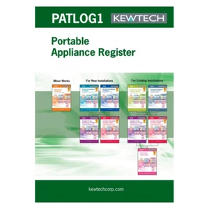 Kewtech PATLOG1 PAT Testing Log Book - 50 Carbon Copy Pages / UK Stock - Picture 1 of 1