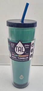 TAL Axel Double Wall Colour Changing Tumbler with Straw & Lid - 709ml Brand New - Picture 1 of 21