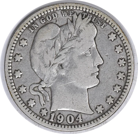 1904-O Barber Silver Quarter F Uncertified #303 Cover