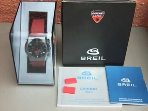 Breil Ducati Gents Chronograph Watch - Red Strap New battery in original Box - Picture 1 of 4