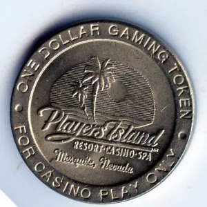 Nevada, Mesquite 1.00 Slot Token: Players Island Resort & Casino & Spa - Picture 1 of 2