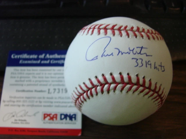 Paul Molitor Autograph / Signed Baseball PSA/DNA 3319 Hits Milwaukee Brewers (b1 - Image 1 of 1