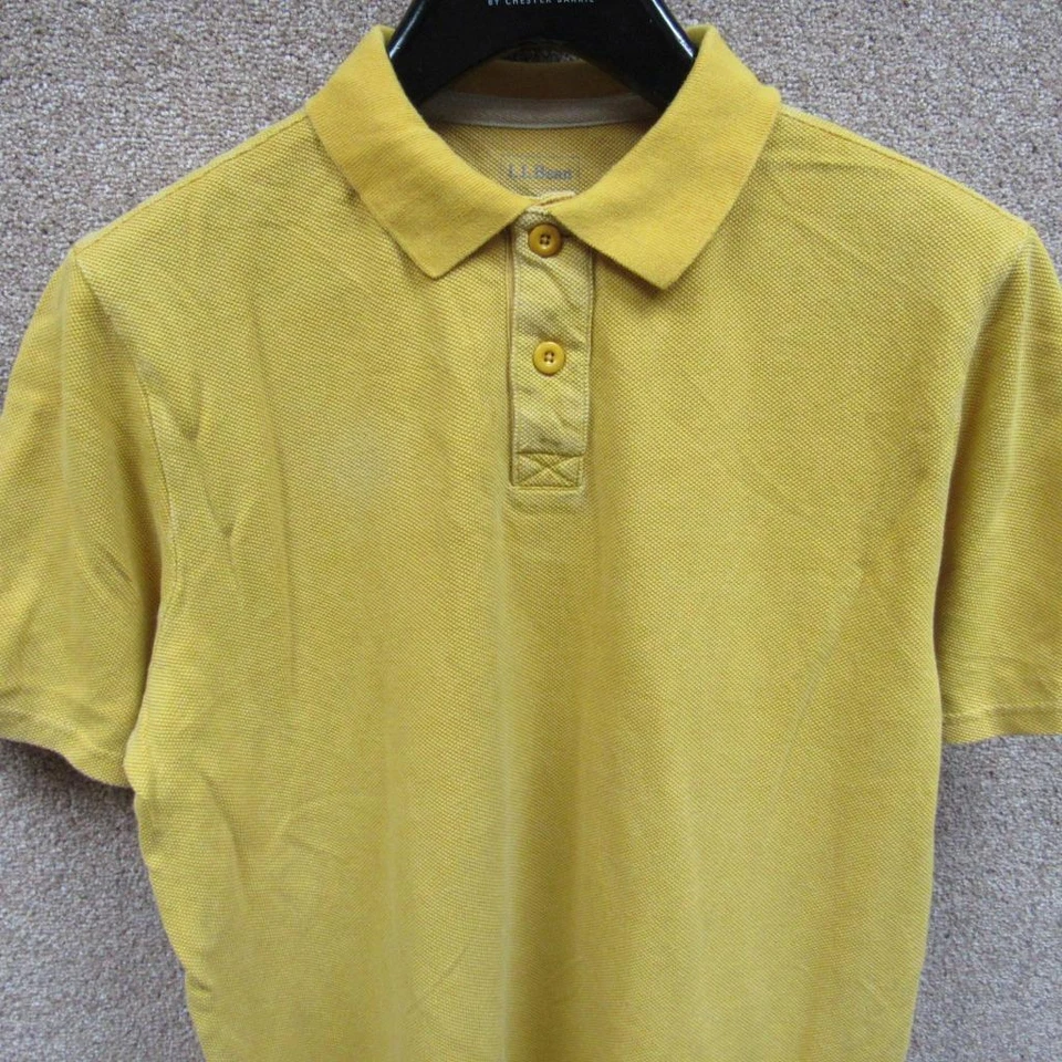 LL BEAN MENS SHORT SLEEVE BUTTONED POLOSHIRT SIZE M REF (NC02326) - Image 1 of 4