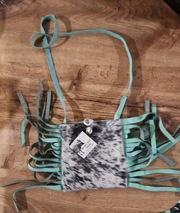 Turquoise Heifer Boutique Small Bag With Tassels - Picture 1 of 3