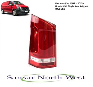 For Mercedes Benz Vito W447 AMG LED Rear Tail Light Lamp Passenger NS LEFT