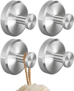 Suction Cup Hooks for Shower, Bathroom, Hanging Towels, Loofah, Robe, Mounting o - Picture 1 of 12