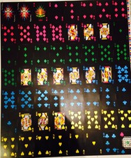 Bicycle Tattoo Uncut Sheet Poker Spielkarten Druck vor Schnitt