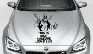 DEADPOOL MARVEL COMICS SUPERHERO VINYL DECAL CAR TRUCK GUN TRIBAL  - Picture 1 of 1