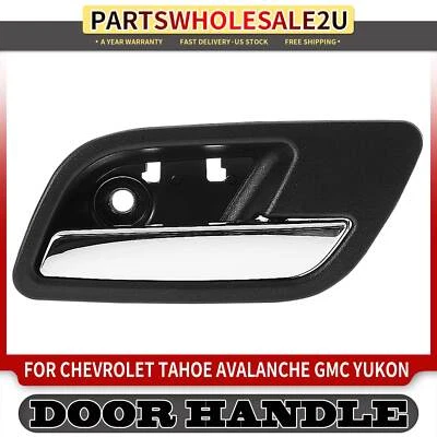 Manija de puerta interior trasera derecha cromada/negra para Chevrolet Avalanche 2007-2013 Foto 1 de 4