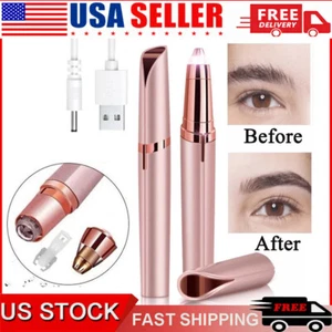Electric Eyebrow Trimmer Flawless Brows Facial Hair Remover & Epilator for Women - Picture 1 of 10
