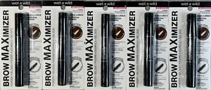 Maximizador de cejas Wet N Wild, polvo + gel dúo, 1115505 marrón medio, paquete de 5 - Imagen 1 de 2