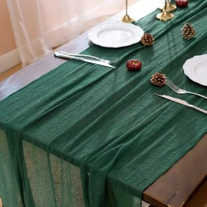 Cheesecloth Table Runner 35x120 Inch Gauze Table Runner Rustic Cheese Cloth L... - Picture 1 of 6