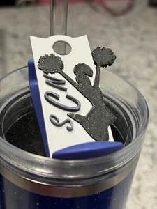 Cheer Stanley Cup Topper Accessories -Free Personalization 30/40 Oz Options - Picture 1 of 20