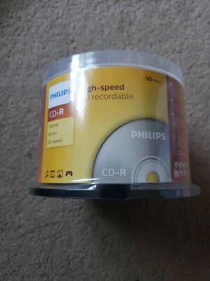 PE 700MB 80-Minute 52x CD-Rs (50-ct Cake Box Spindle) - Image 1 of 3