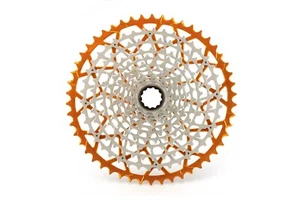 Garbaruk Wide-Range 11-Speed Cassette, SRAM XD, 10-50T, Orange - Picture 1 of 6