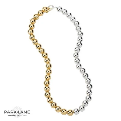 Collar con cuentas de oro y plata Park Lane Disco retirado al por menor $92 Foto 1 de 2