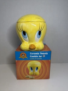 Vintage 2000 Giftco Tweety Bird Ceramic Cookie Jar – Warner Bros Looney Tunes - Picture 1 of 9