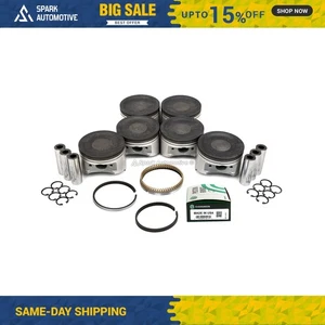 Pistons w/ Rings fit 97-04 Mitsubishi Montero Diamante Sport 3.5L - Picture 1 of 9