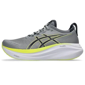 Zapatillas de running para hombre ASICS GEL-NIMBUS 27 2E GRAVA/GRIS PORTADOR de Japón - Imagen 1 de 65