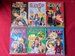Black Cat Manga Book Bundle 1 2 3 5 6 7 Shonen Jump Kentaro Yabuki English Anime - Picture 1 of 4