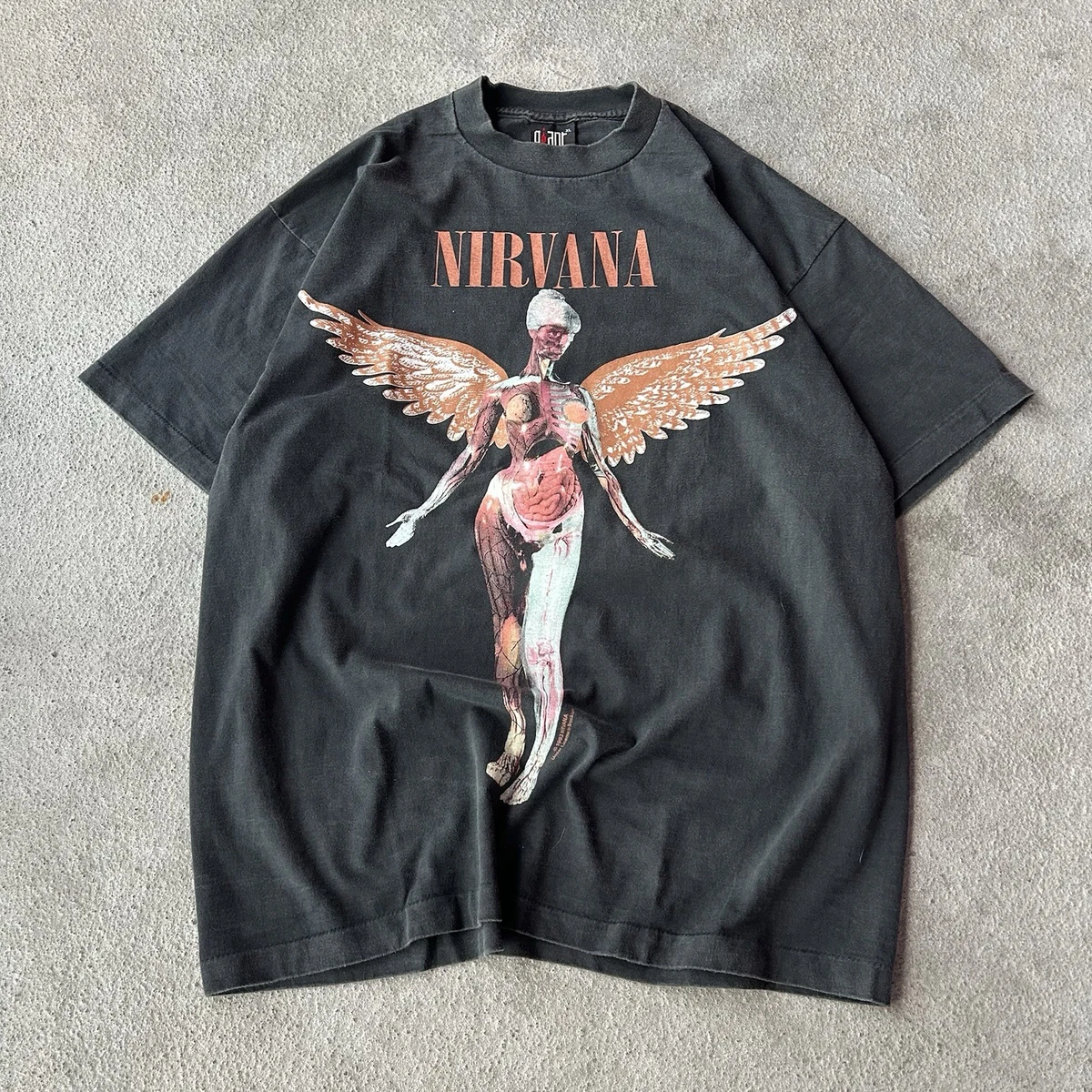 NIRVANA IN UTERO Tシャツ XL not BON JOVI NIRVANA in utero s/s band t-