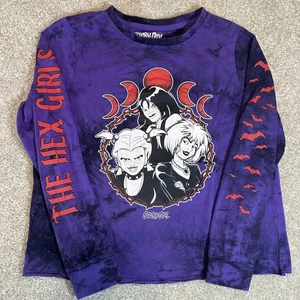 Scooby Doo Hex Mädchen lila Batik Langarm Grafik T-Shirt XS - Bild 1 von 6
