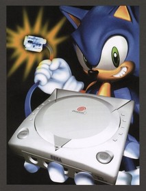 Sonic The Hedgehog Adventure Sega Dreamcast Console Art Print Poster 13" X 18"