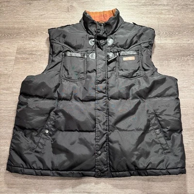 COOGI Puffer Vest Jacket Adult 4X Embroidered Logo Y2k Full Zip Pocket Vintage - Image 1 of 4