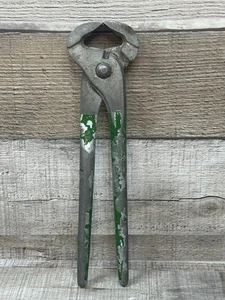 Antico C.T. Co. Pinze modello 282-8 strumento a mezzaluna piastrelle zoccolo falegname 8" - Foto 1 di 8