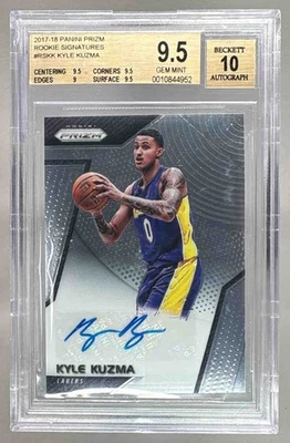 0010844952 4952 Kyle Kuzma 2017 Panini Prizm #RS-KK Rookie Auto RC BGS 9.5 - Image 1 of 3