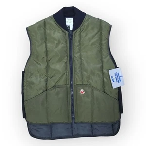 Chaleco acolchado de relleno de fibra aislado RefrigiWear vintage nuevo con etiquetas talla grande hecho en EE. UU. - Imagen 1 de 14