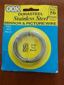 OOK 50114 50-Pound 9-Feet Dura Steel Stainless Steel Hanging Wire NEW - Picture 1 of 4