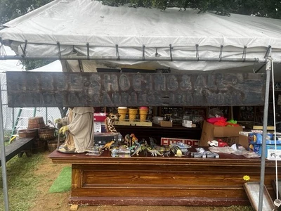 Letrero de madera vintage 1860/70 herrero caballo zapata con yunque - 9’ 6” x 15” Foto 1 de 4